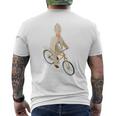 The Catholic Pope On A Bike Pope Francis Men's T-shirt Back Print