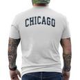 Chicago Illinois Il Vintage Sports Navy Men's T-shirt Back Print