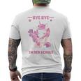 Children's Bye Bye Kindergarten Ich Glitzer In Der Schule Cute Unicorn T-Shirt mit Rückendruck