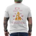 Children's Ich Werde Wieder Große Schwester Verkunden T-Shirt mit Rückendruck