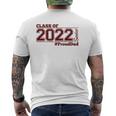 Class Of 2022 Senior Prouddad Maroon Grads Of 22 Dad Mens Back Print T-shirt
