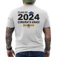 Class Of 2024 Congrats Grad 2024 Congratulations Graduate Men's T-shirt Back Print