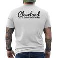 Cleveland At Least It's Not Detroit Fun Vintage Men's T-shirt Back Print
