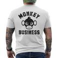 Coolest Monkey In The Jungle Business Men's T-shirt Back Print