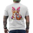 Corgi Bunny Ears Easter Day Cute Dog Puppy Lover Boys Girls Men's T-shirt Back Print