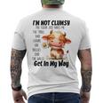 Cow I'm Not Clumsy The Floor Just Hates Me The Table Men's T-shirt Back Print