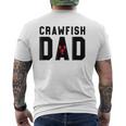 Crawfish Dad Cajun Crawfish Father's Day Black Mens Back Print T-shirt