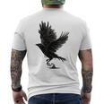 Cuervo Pájaro Cuervo Tatuaje Camiseta Hombre Estampado Espalda