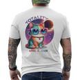 Cute Cat Wearing Solar Eclipse Glasses In Total Eclipse 2024 Men's T-shirt Back Print