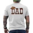 Dad Western Family Matching Birthday Cowboy Cowgirl Men's T-shirt Back Print