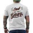 Dad Of The Year Best Father Appreciation Vintage Graphic Men's T-shirt Back Print
