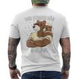 Der Starke Bär Papaatertag Männertag Bärater Papa Raglan T-Shirt mit Rückendruck