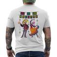 Dia De Los Muertos Day Of Dead Skeleton Dancing Couple Men's T-shirt Back Print