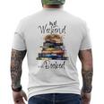 Distressed Quote My Weekend Is All Booked Reading Books Men's T-shirt Back Print