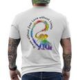 Dream Without Fear Love Without Limits Rainbow Elephant Lgbt World Pride Shirt Mens Back Print T-shirt
