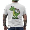 Drôle Licorne Sur Dinosaure Mignons Enfants Et Adultes T-shirt imprimé au dos