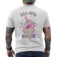 Egg-Stra Boujee Happy Easter Day Disco Easter Bunny Belt Bag Men's T-shirt Back Print