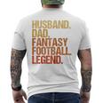 Ehemann Papa Fantasy Football Legend Cooles Ater Herren Raglan T-Shirt mit Rückendruck