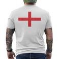 England 2021 Flag Love Soccer Football Fans Support Men's T-shirt Back Print