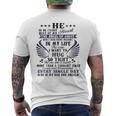 He Is In Every Heart Beat Of My Heart The Angel Daddy's Men's T-shirt Back Print