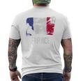 France Flag Jersey French Soccer Team French Men's T-shirt Back Print