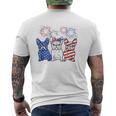 French Bulldog American Flag 4Th Of July Independence Days Mens Back Print T-shirt