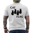 Cat Flag Hardcore Band Parodies Men's T-shirt Back Print