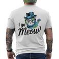 I Go Meow Cute Singing Cat Meme Men's T-shirt Back Print