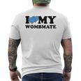 I Love My Wombmate Twin Brothers Womb Mates Men's T-shirt Back Print