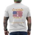 Veterans Dayi'm A Grumpy Old Us Veteran Cool Men's T-shirt Back Print