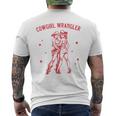 Western Cowgirl Wrangler Lesbian Queer Pride Month Men's T-shirt Back Print