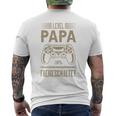 Für Papa Zur Geburt Frischgebackener Papa Gaming T-Shirt mit Rückendruck