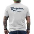 Godfather Est 2023 Godfather To Be New God Dad Men's T-shirt Back Print