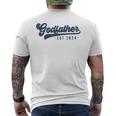 Godfather Est 2024 Godfather To Be New God Dad Men's T-shirt Back Print