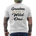 Grandma Of The Wild One Cute 1St Birthday First Thing Men's T-shirt Back Print