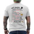 Groom Tasks Stag Jga Checklist Poltern S T-Shirt mit Rückendruck