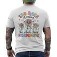 Groovy 100 Days Of Making Whole Class Shimmer Disco Ball Men's T-shirt Back Print