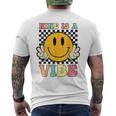 Groovy 9 Year Old 9Th Birthday Is A Vibe Men's T-shirt Back Print