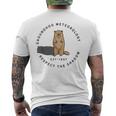 Groundhog Day Quote Respect The Shadow Meteorology Men's T-shirt Back Print