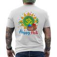Happy Festival Of Colors Happy Holi Om Hindu Indian Men's T-shirt Back Print