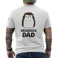 Hedgehog Dad Hedgehog Father Mens Back Print T-shirt