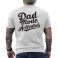 Herren Dad Life Dad Mode Aktiviertes Zitatatertag Papa Bod Raglan T-Shirt mit Rückendruck