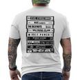 Hip Hop Artists Cassettes De Rap Old School Camiseta Hombre Estampado Espalda