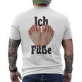 Ich Liebe Füße Lustiges T-Shirt mit Rückendruck