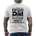 I'm A Proud Dad Of A Freaking Awesome Misty Personalized Custom Mens Back Print T-shirt