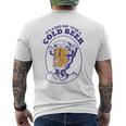It's A Bad Day To Be A Cold Beer Drinking Police Men's T-shirt Back Print