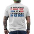 I've Never Been Fondled By Donald Trump But Joe Biden Men's T-shirt Back Print