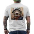 Javanese Cat Singing Top-Hat Birthday Party Graphic Men's T-shirt Back Print