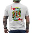 Jeu De Cartes De Poker En Forme De Cœur Roi Pour Déguisement De Carnaval T-shirt imprimé au dos