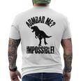 Jiu-JitsuRex Armbar Me Bjj Dinosaur Humor Men's T-shirt Back Print